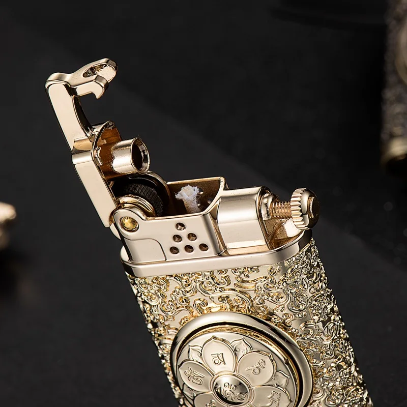 Латунная керосиновая зажигалка забавные необычные зажигалки ветрозащитная