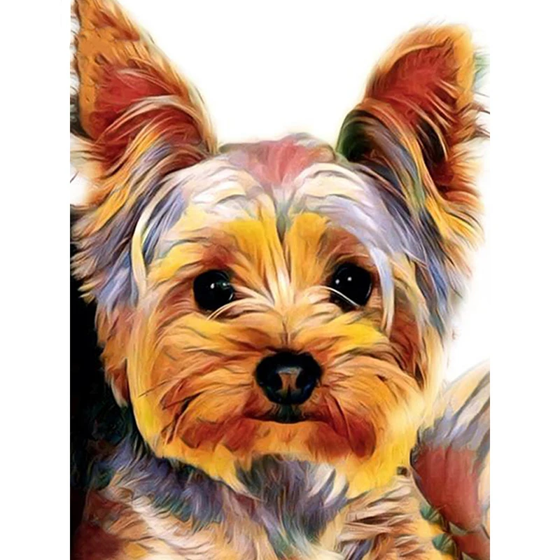 

5D DIY Diamond Painting Full Square Animal Diamond Embroidery Mosaic Picture Rhinestone Dog Decoration Home Gift