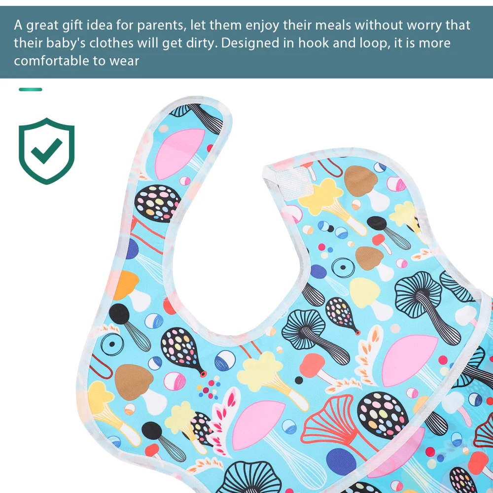 

4pcs Baby Waterproof Smock Bibs Polyester Eating Weaning Bib Set for Infants