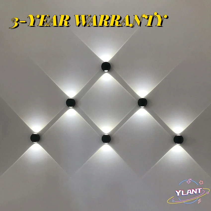 

LED Indoor Outdoor Wall Lamp Waterproof Aluminum Lighting Fixture 6W RF50