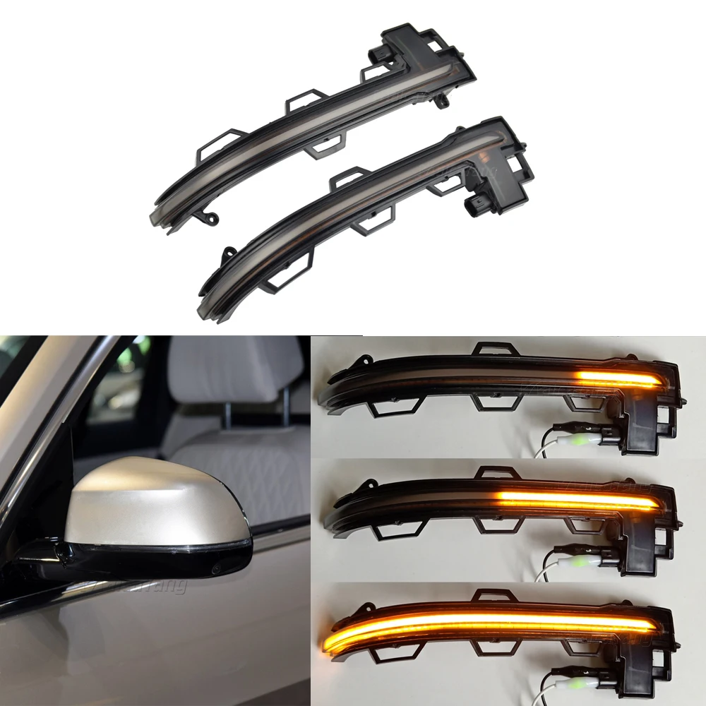 

2x Динамический указатель поворота для 2018 2019 2020 BMW X3 X4 X5 X6 X7 G01 G02 G05 G06 G07 последовательный светодиодный индикатор поворота
