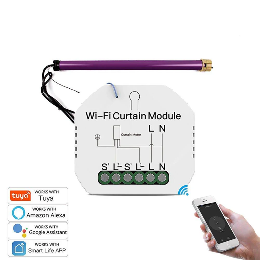 WiFi занавес переключатель RF умный модуль для жалюзи рольставни мотор туя