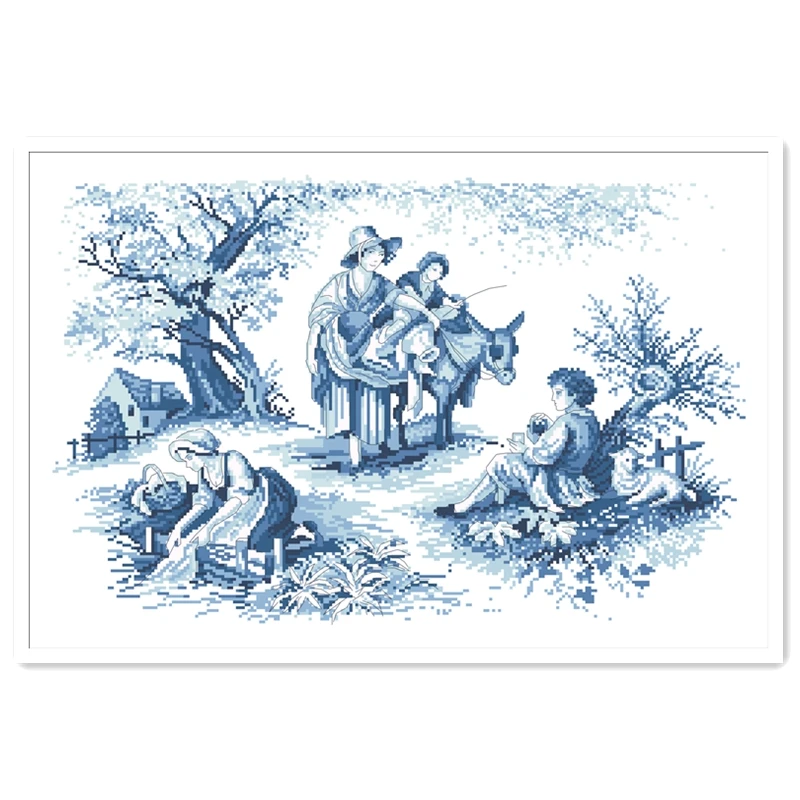 Посылка для вышивки крестиком путешествий простой дизайн 18 карат 14 11 ткань