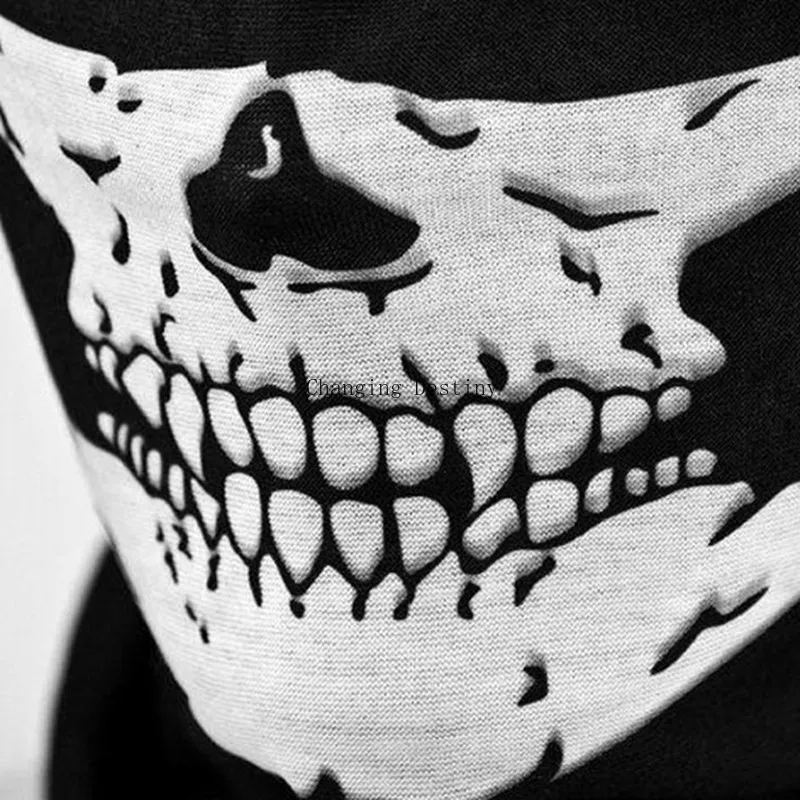 Череп Бандана велосипед мотоциклетный шлем Шея маска для лица Пейнтбол лыжи