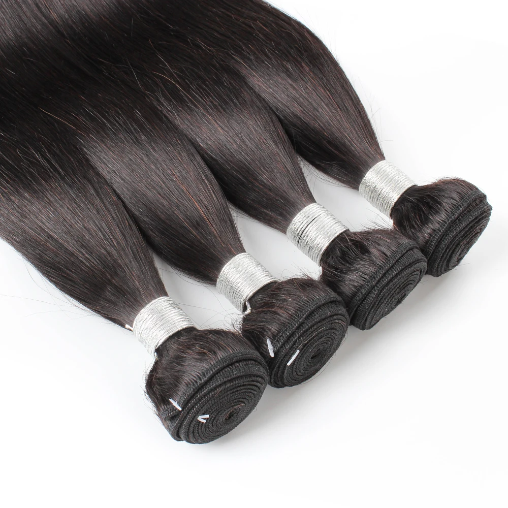 Прямые человеческие волосы Almac натурального цвета 1/3/4 шт. индийские для