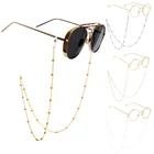 Модные новые женские солнцезащитные очки цепочки для очков, 1 шт., цепочка для очков с бисером для чтения