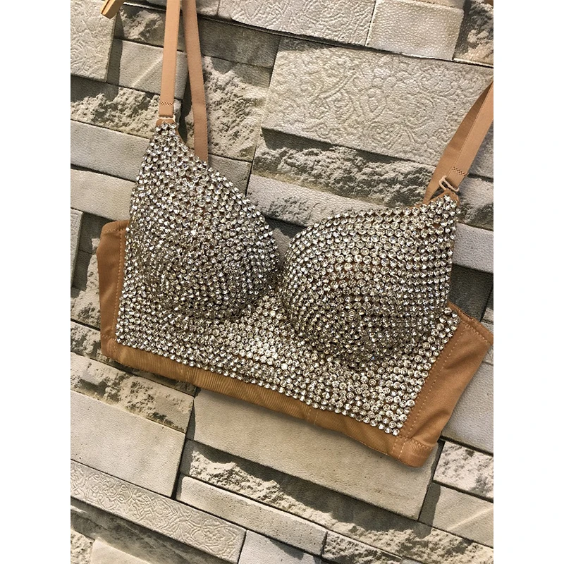 Топ бюстгальтер 2020 к требованиям заказчика Сверкающие С украшением в виде