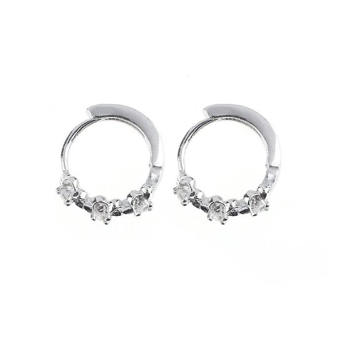 Gofuly распродажа маленькие серьги с цветком из белого серебра Элегантные