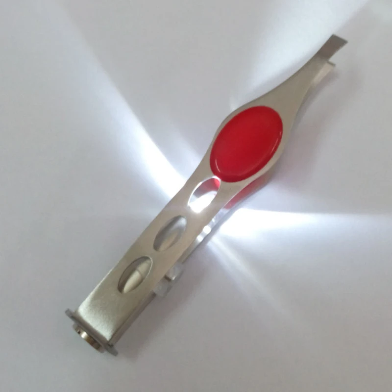 Мини светодиодный светильник жим для бровей из нержавеющей стали щипцы