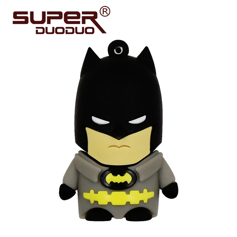 M3-Batman Мультяшный супергерой USB флэш-накопитель 8 ГБ 16 ГБ 32 ГБ 64 Гб Железный человек флэш-память Бэтмен Флешка Капитан Америка 128 ГБ - Цвет: M3-Batman