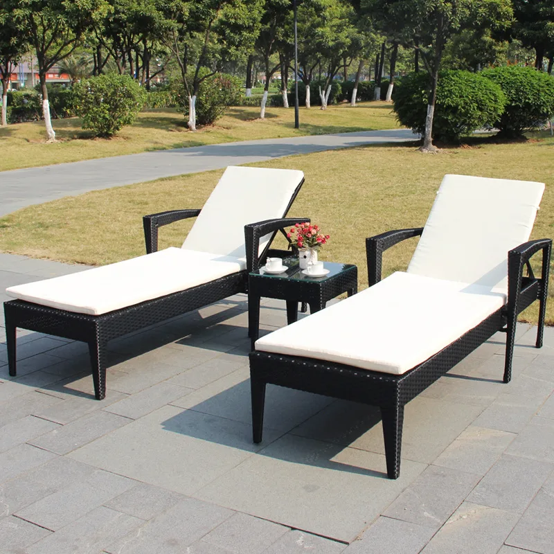 

Уличное кресло для отдыха на балконе, кресло для бассейна, имитация ротанга, Пляжная кровать, мебель, плетеная кровать из ротанга, оптовая пр...