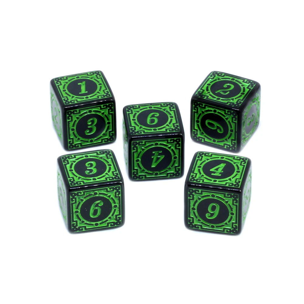 10Pcs Polyhedral Numbers Dice 15mm Square Edge 6 Side Set for Bar Club Party Board Game | Спорт и развлечения