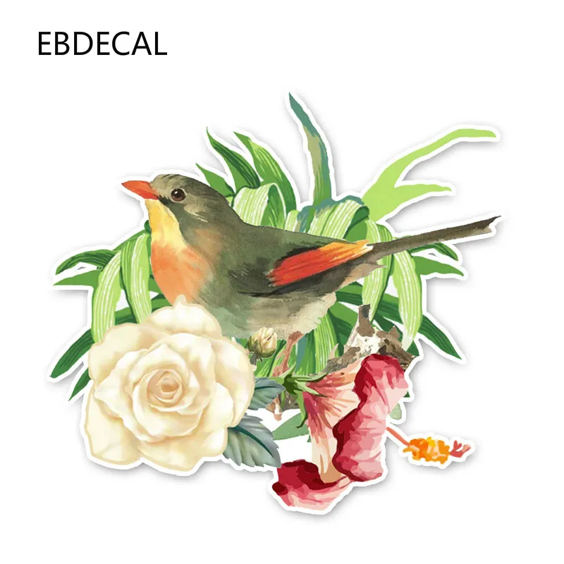 Ebdeckle интересные птицы и цветы для Авто/бампер/окно/настенные наклейки DIY Декор