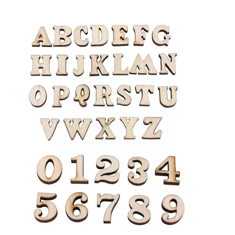 

100pcs Wooden Alphabet Embellishme Wooden Capital Letters Set Crafts Discs Alphabet Display For Scrapbooking Arts Decoratio F3b0