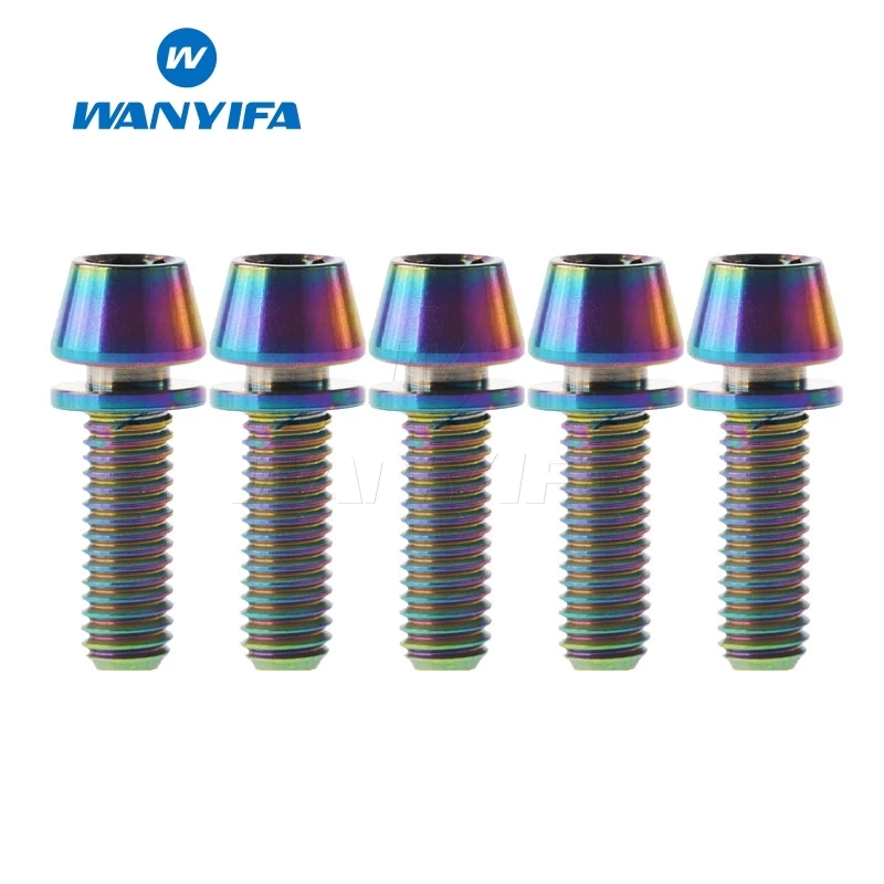 Wanyifa M5X16 18 20 титановый болт с шайбой для велосипедной части | Спорт и развлечения