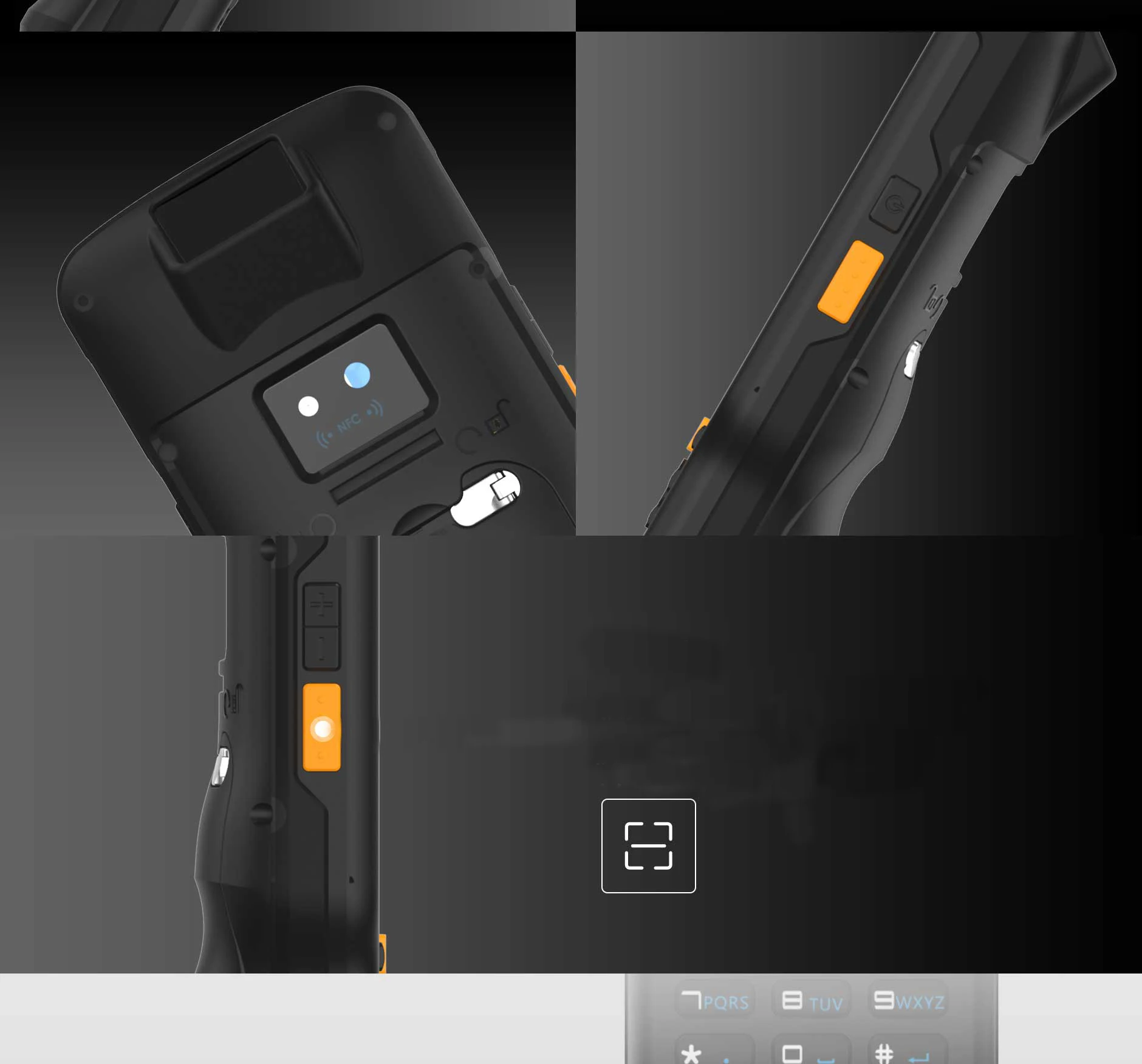 Портативный прочный PDA ZK35 1D 2D лазерный сканер штрих-кода Android 8 1 портативный