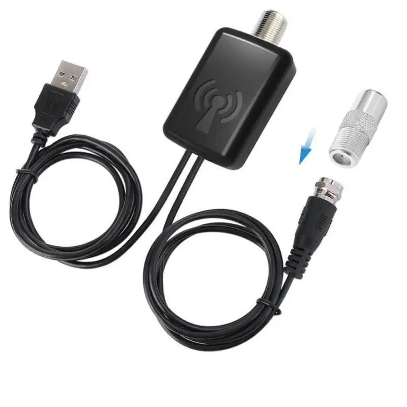 Mini 4K 25DB High Gain HD TV DTV Box Digital TV Antenna EU Plug 960 Miles Booster Active Indoor UHF/VHF Aerial HD Flat Design