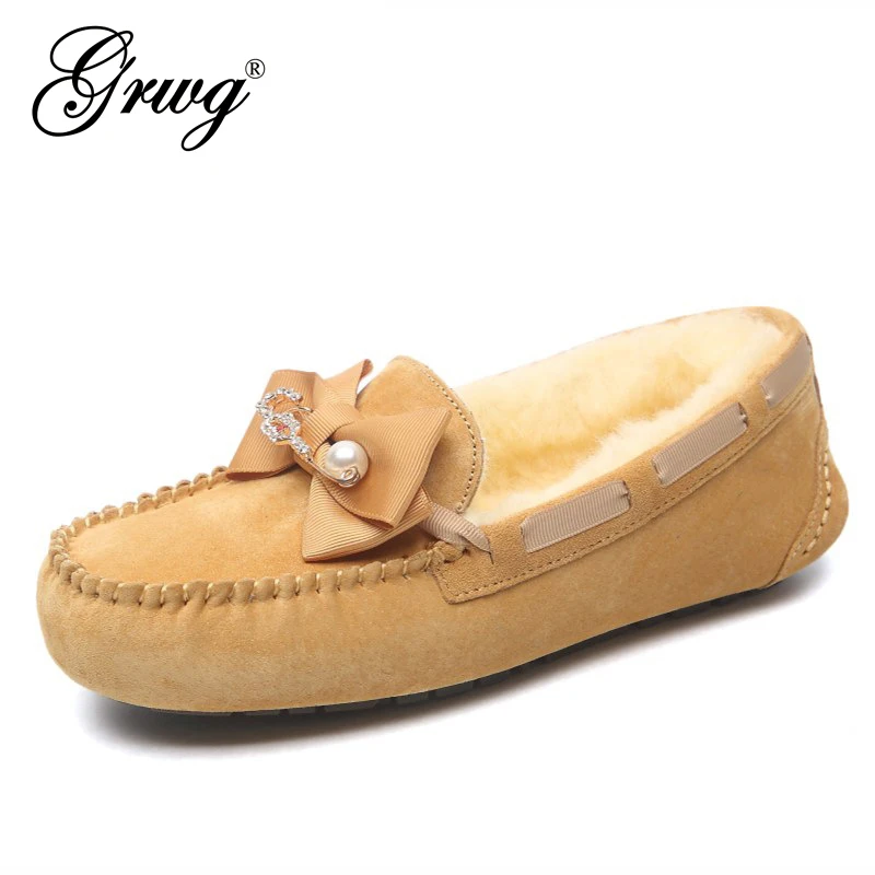 Женские мокасины из 100% натурального меха лоферы для мам повседневная обувь