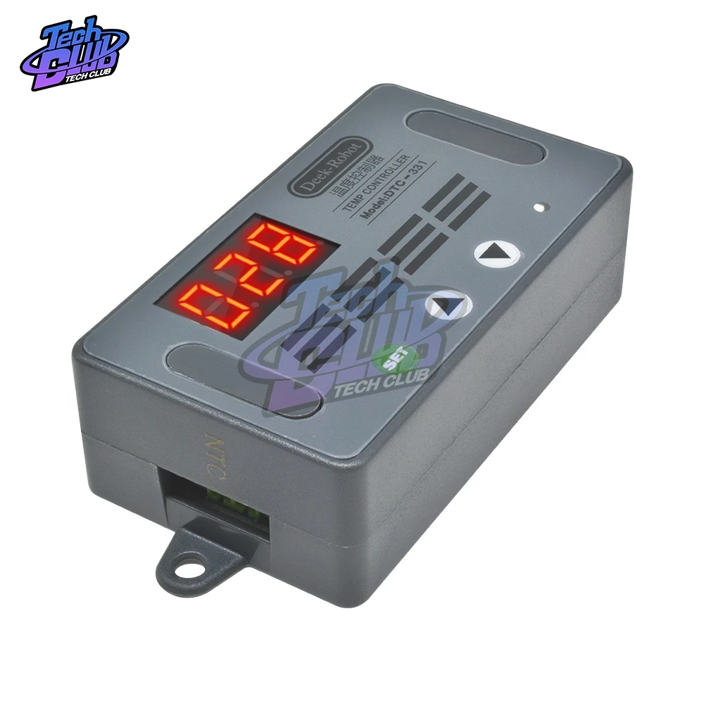 Цифровой светодиодный регулятор температуры с водонепроницаемым датчиком |