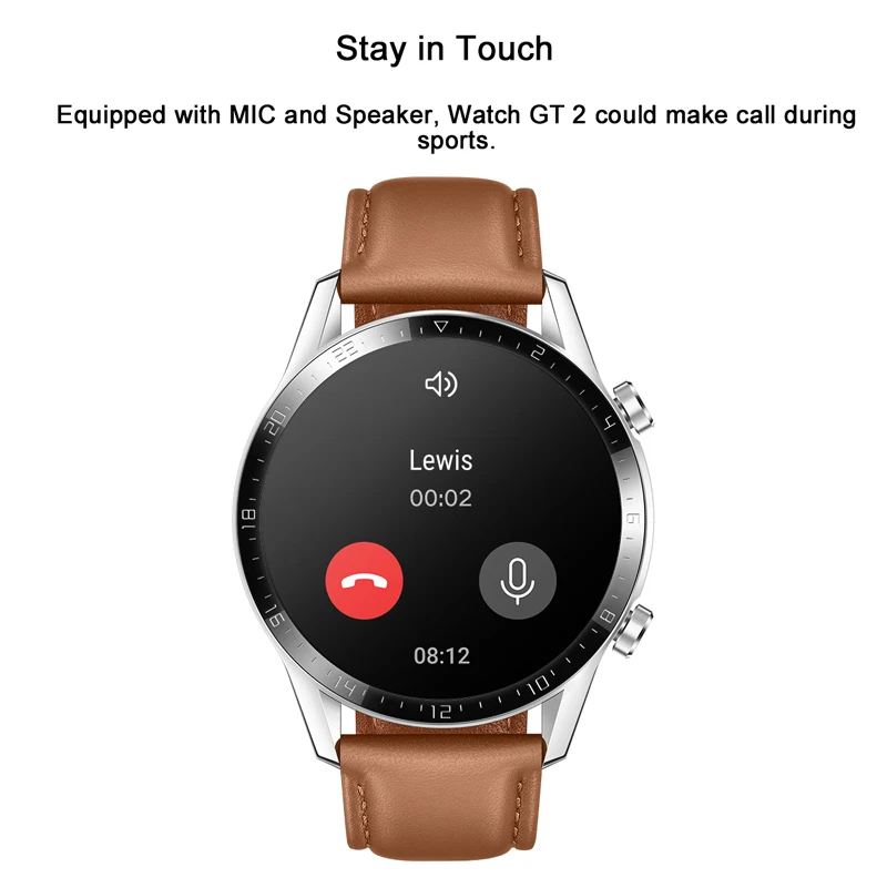 46 мм часы Huawei GT 2 GT2 42 умные Bluetooth 5 1 фитнес трекер 14 дневная батарея телефонные