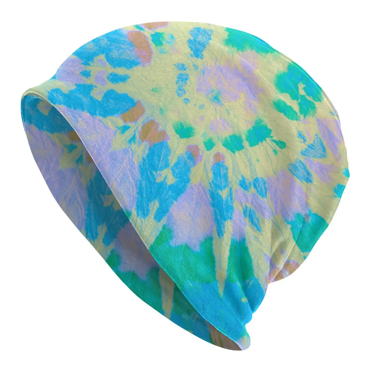 

Colorful Tie Dye Caps Autumn Winter Skullies Beanies Hats Unisex Men Women's Female Spring Warm Head Wrap Bonnet Knitted Hat