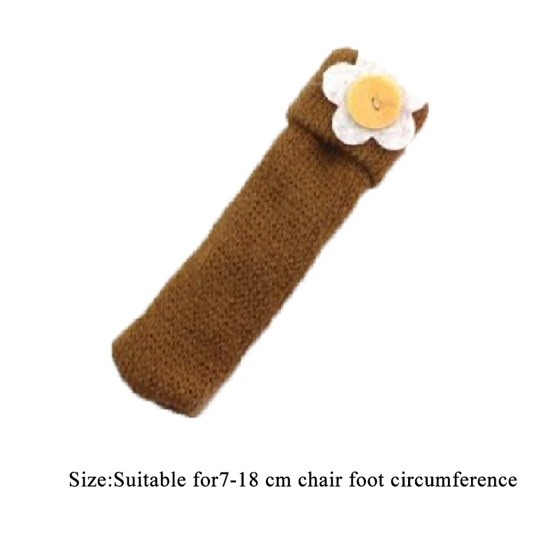 

4 Pcs/Set Knitted Floor Protector Chair Leg Cover Socks Home Non-slip Table Legs Sleeve Chair Foot Cover Floor Protector