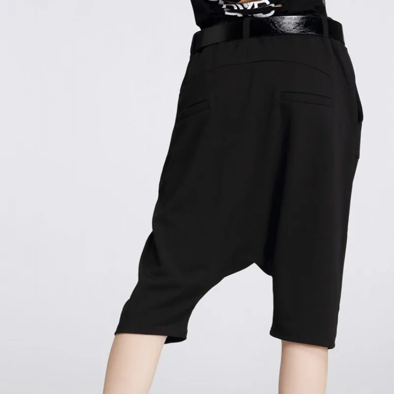 Брюки султанки женские с шаговым швом модные повседневные Мешковатые Свободные