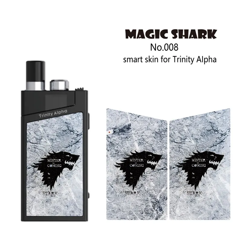 Чехол для вейпа Magic Shark Captain America Journey to the West Stone Game of Thrones пленка Smok Trinity Alpha |
