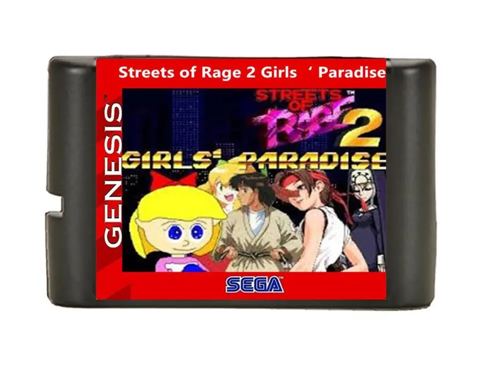 Улиц ярости 2 девушки рай для SEGA Mega Drive 16 бит для NTSC консоли