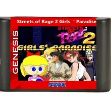 Улиц ярости 2 девушки рай для SEGA Mega Drive 16 бит для NTSC консоли