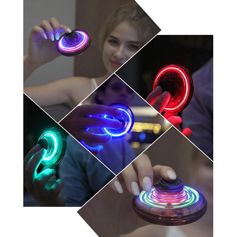 Satılık 2021 Yeni Flynova Uçan Spinner Yaratıcı Rahat Stres Giderici Stres Oyuncakları Akıllı AI çip Ufo Led Işıkları Ile çocuklar Için