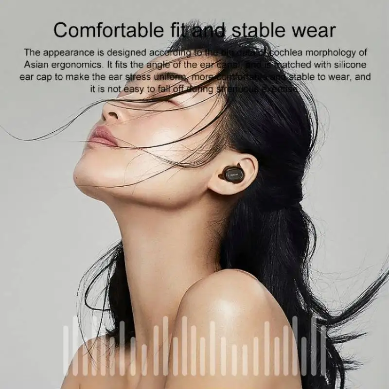 TWS-наушники Bluetooth QCY-T1C беспроводные наушники стерео гарнитура спортивные с