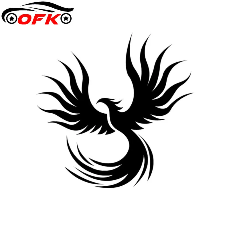 

Автомобильные наклейки, Декор, мотоциклетные наклейки, Модные животные, огненные птицы Феникс, декоративные аксессуары, креативные ПВХ, 15 с...