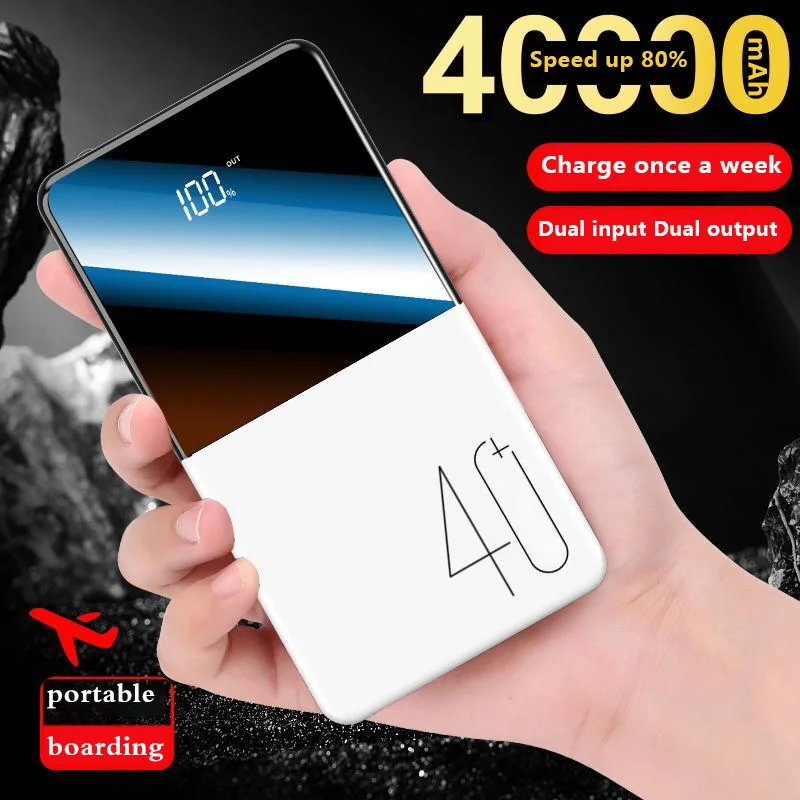 Новинка настоящий внешний аккумулятор для ноутбука 40000 мАч портативное зарядное