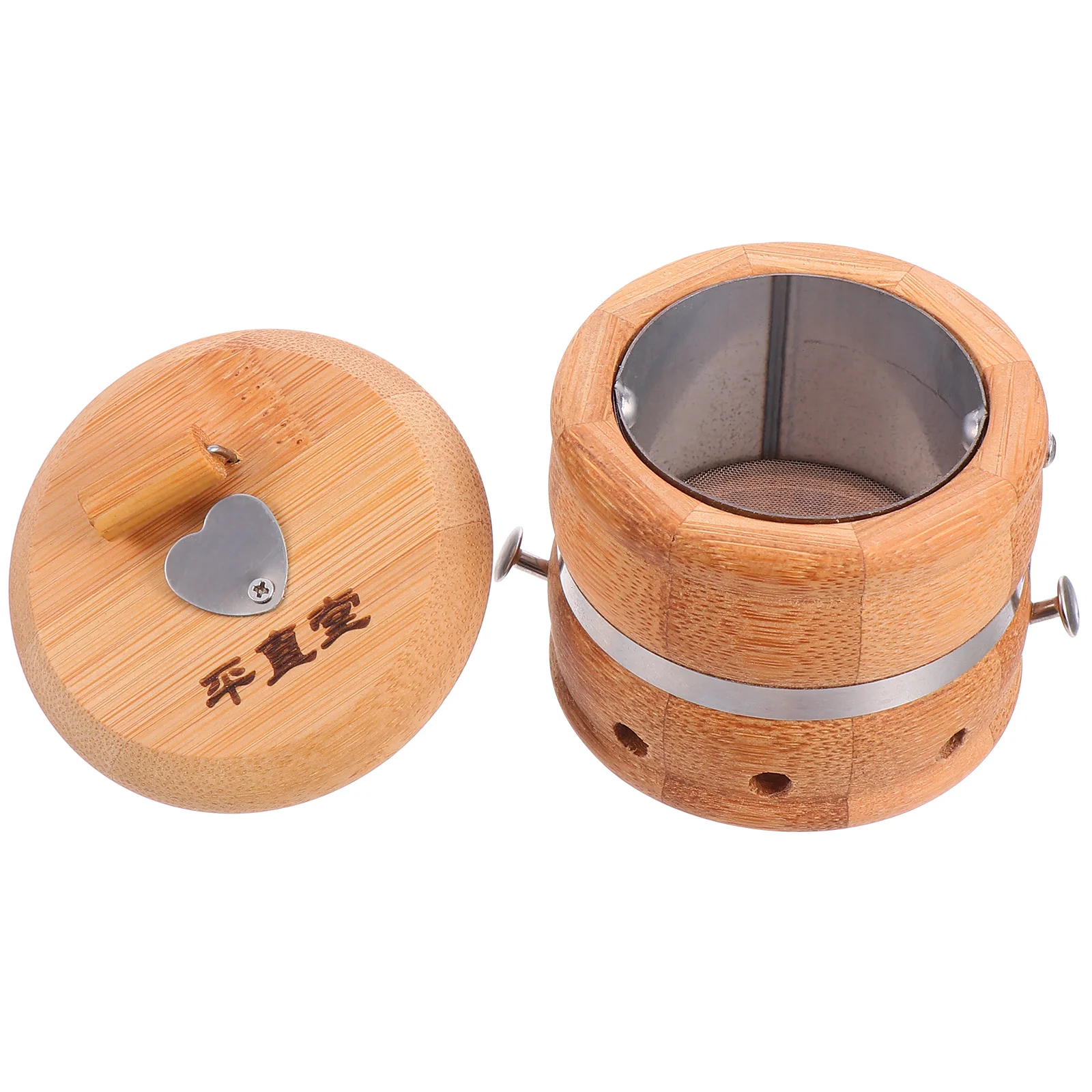 

Bamboo Moxibustion Pot Practical Moxibustion Box Portable Moxa Scraping Box