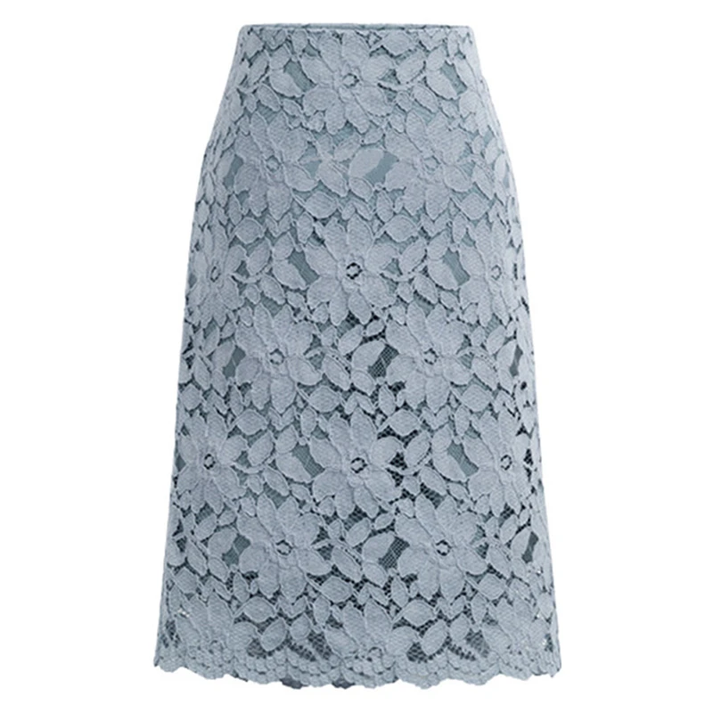 Uumaysari skirt spring and summer XL size was thin water-soluble lace casual dating A word package hip | Женская одежда