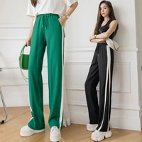 high waist drape 2021 new loose wide leg straight sports casual pants mopping pants ins tide 1040p55