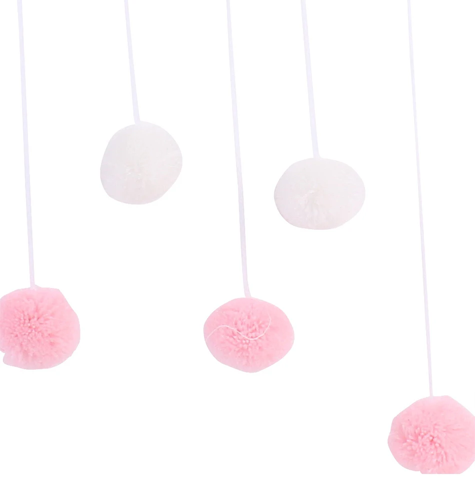 Украшение детской комнаты короткий коралловый бархат Hairball Новорожденный ребенок в детская кроватка декор комнаты ручной работы фотографии Висячие реквизит