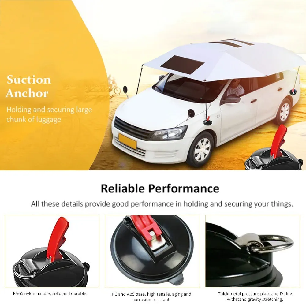 Присоска с анкерным креплением, сверхмощная присоска, многофункциональный анкер для кемпинга, боковой тент для автомобиля