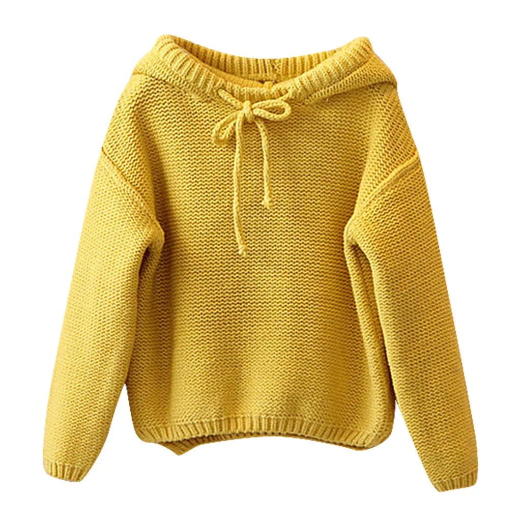Fashion Winter Girls Sweatshirt Hooded Sweater Tops Children's Knitted Wool Hoodie Outerwear Kids Clothes 2 3 4 5 6 7 Years