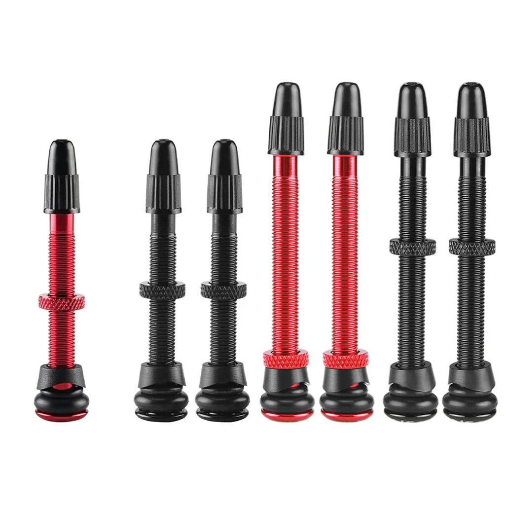 

2Pcs MTB Road Bike Tubeless Presta Valve Stem Extender Valves Bicycle Parts