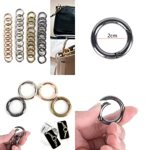 Металлическое уплотнительное кольцо, открывающийся зажим для сумок, сумок, застежка сделай сам, застежка-защелка для сумок, ремешки для сумок, запасные части, аксессуары, 10 шт.