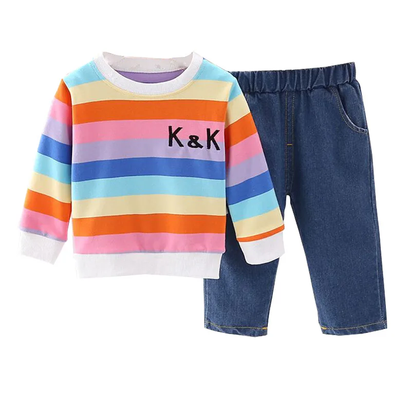 

Зимний теплый костюм для маленьких девочек 2020, комплект одежды из толстого плюша и хлопка, толстовка с капюшоном и штаны для маленьких девоч...