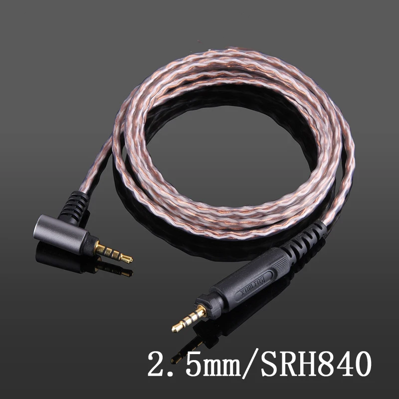 Однокристальный медный кабель для наушников Shure SRH840 SRH940 SRH740 SRH440 750 SHP8900 SHP9000 SHP895 4