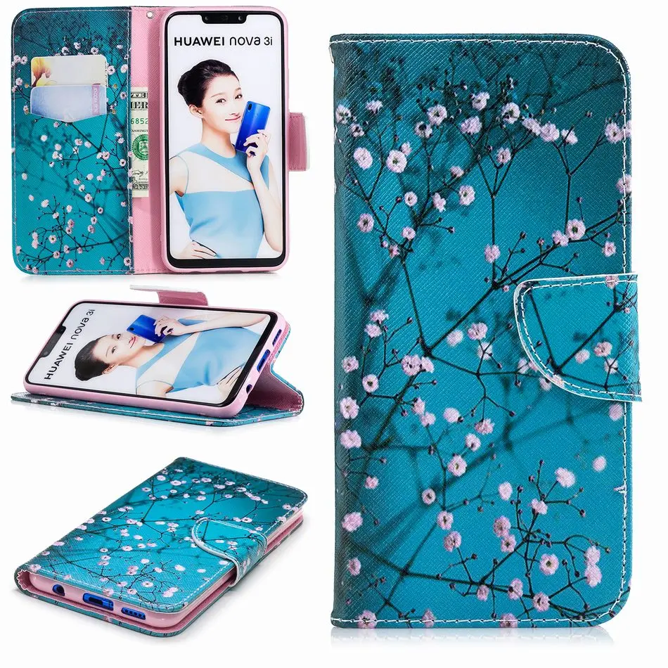 Капа чехол захлопывающийся чехол кожаный чехол для huawei P9 Lite Mini Y5 II Prime Y6 Pro Y7 Y9 Honor 10 V8 8 7A 7C 7X 6X 6C 5C P07G