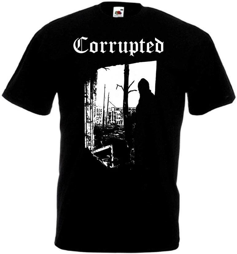 Поврежденная футболка v13 black sludge doom metal все размеры S-5XL | Мужская одежда