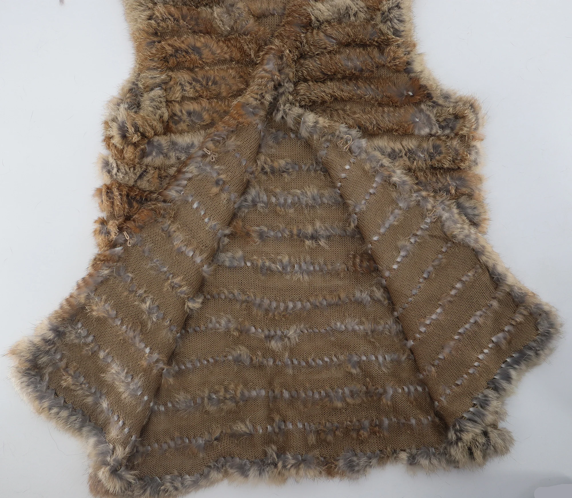 Женский вязаный меховой жилет, безрукавка из натурального кроличьего меха, 2021 от AliExpress WW
