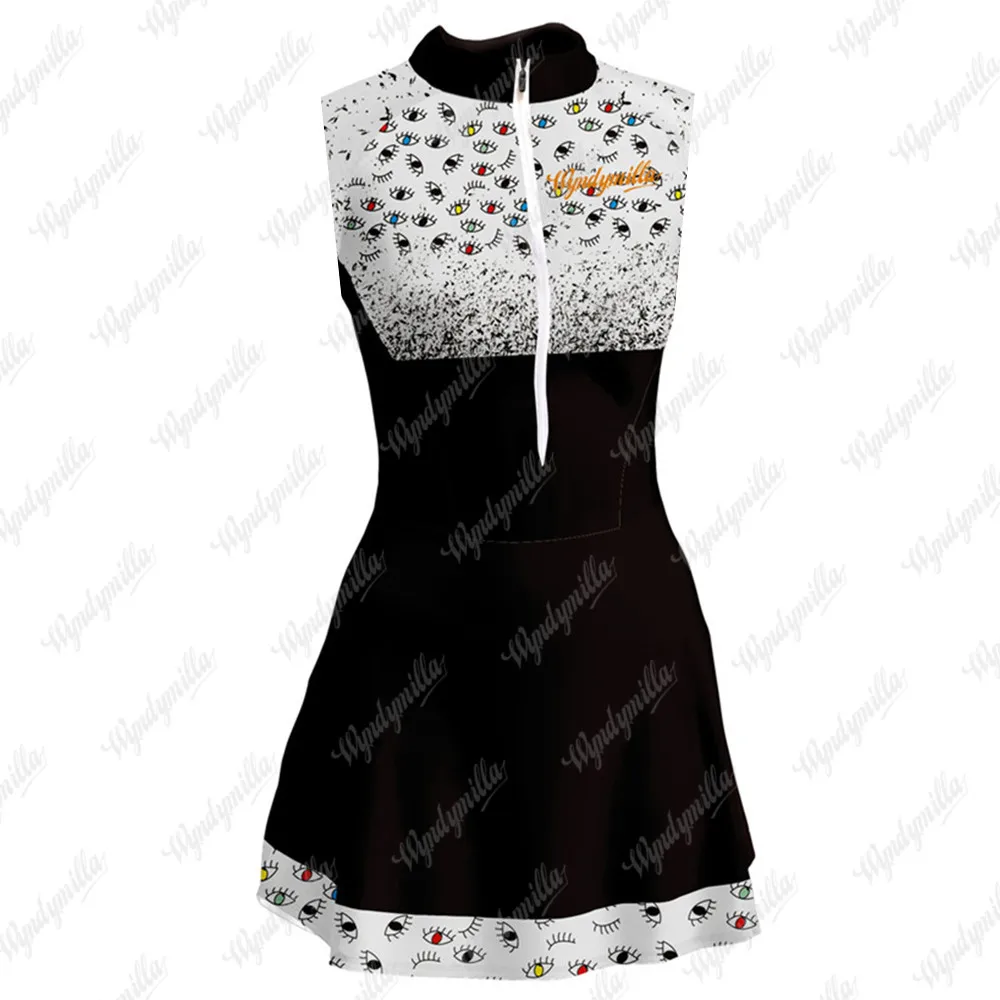 Женская велосипедная юбка с цветочным принтом без рукавов