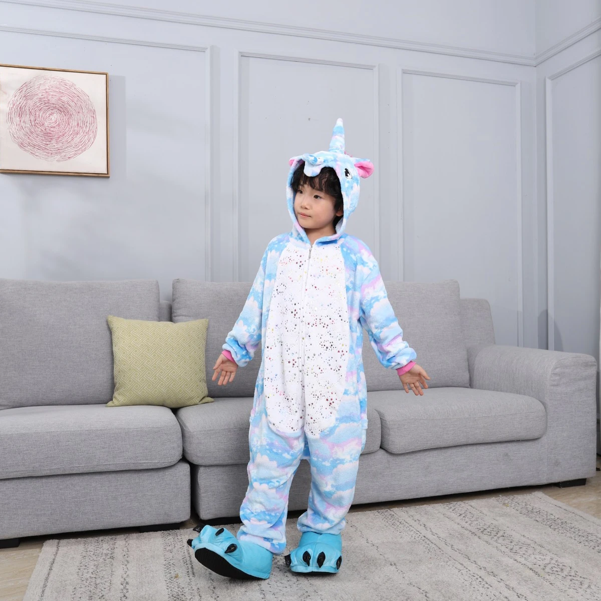 

Unicorn Pajamas For Children Animal Cartoon Blanket Sleepers Baby Costume Winter 2020 new Boy Girl Licorne