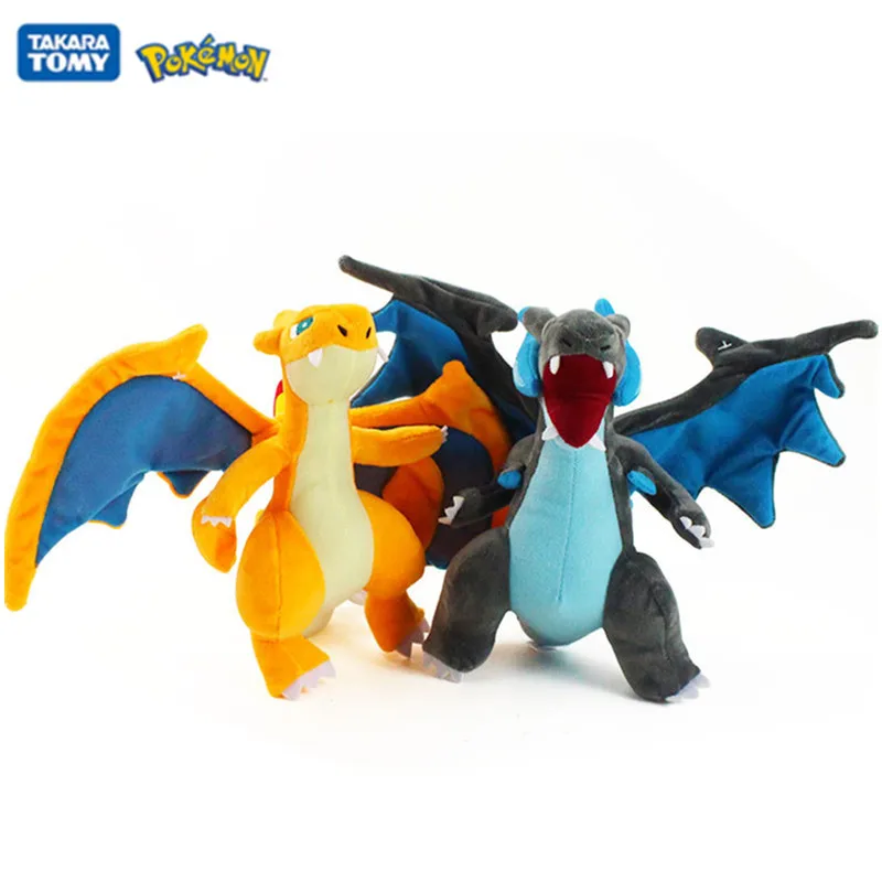 

25CM Pokemon Pikachu Orange Evolution fire-breathing dragon XY Version Anime Plush Figure Doll Model kids Toy Gift